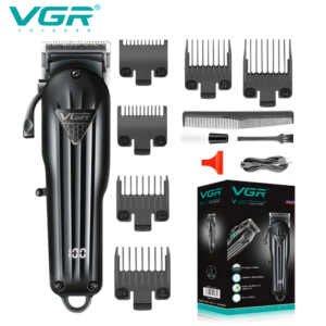 VGR V-282 Professional Hair Clipper | Cordless, Long Battery Life & Precision Grooming