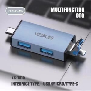 7-in-1 USB 3.0 Card Reader – Universal Multi-Port OTG Adapter for USB-C, Micro USB, and USB Devices