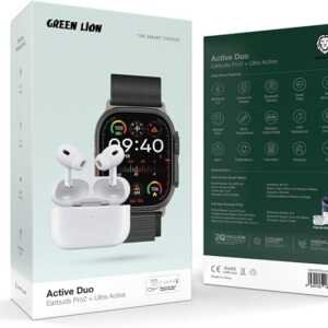 Green Lion Active Duo – Earbuds Pro2+ & Ultra Active Smartwatch