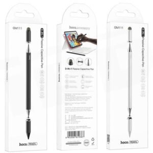 Hoco GM111 3-in-1 Stylus Pen – Universal for All Devices | Black & White